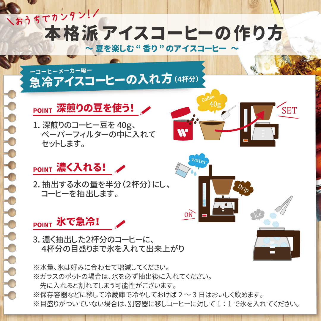 おうちで本格派アイスコーヒーの作り方