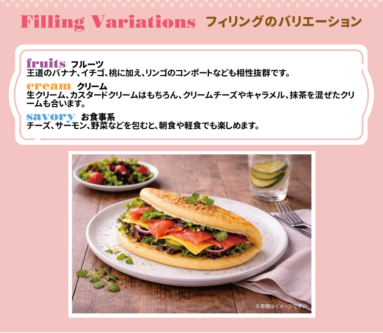 フィリングのバリエーション