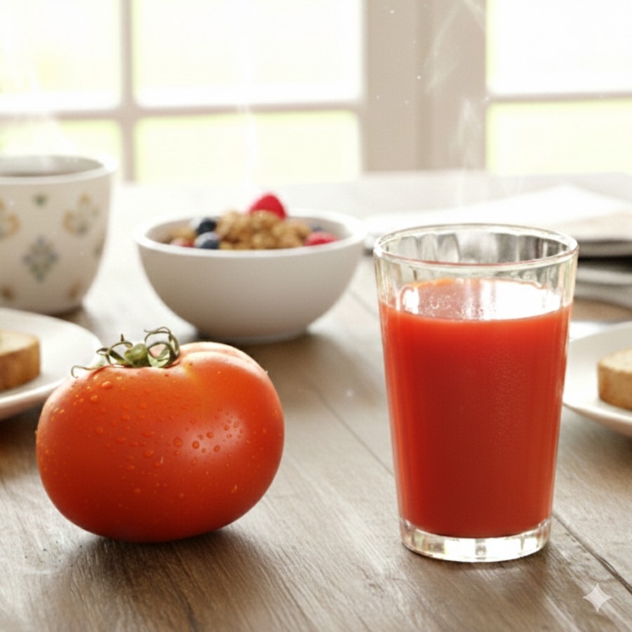 朝食のテーブル