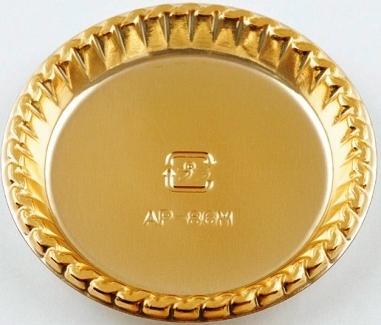 ワルツ　PETゴールドトレー　丸形　10枚入